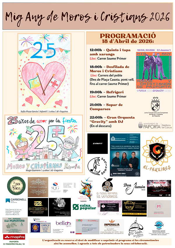 🎉 Mig Any de Moros y Cristianos Paiporta 2026 🎉